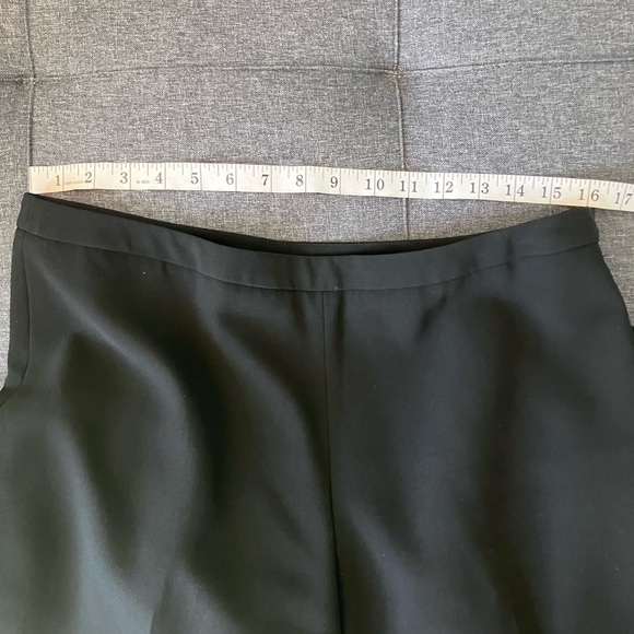 ANN TAYLOR Black Flat Front Straight Leg Trousers Size 12 - Picture 9 of 13